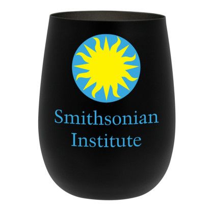 Custom 12 oz. Recycled Stainless Wine Glass with Full Color Digital Imprint - Black Custom 12 oz. Recycled Stainless Wine Glass with Full Color Digital Imprint - Black