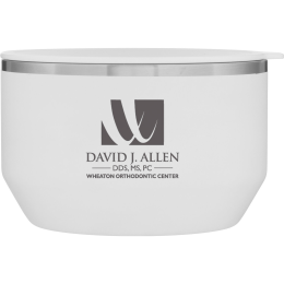 Custom 32 oz h2go Matte White Zest Food Container - Engraved Custom 32 oz h2go Matte White Zest Food Container - Engraved