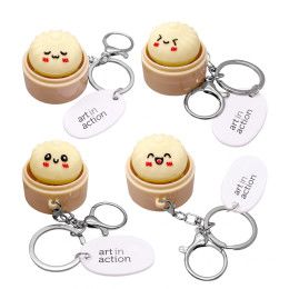Custom Mini Dumpling Keychain Custom Mini Dumpling Keychain