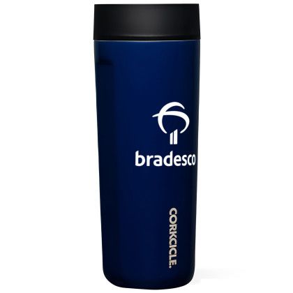 Custom Corkcicle Commuter Cup - 17 oz Gloss Midnight Navy Custom Corkcicle Commuter Cup - 17 oz Gloss Midnight Navy