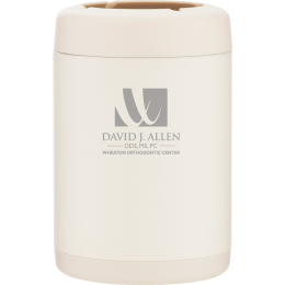 Custom 12 oz Cream HydroJug Standard Can Cooler - Engraved Custom 12 oz Cream HydroJug Standard Can Cooler - Engraved