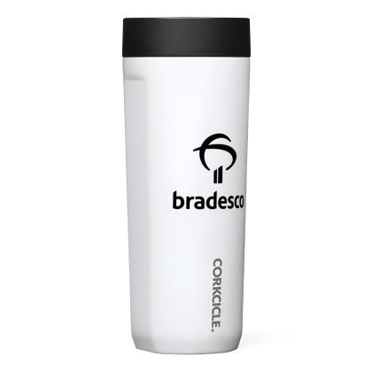 Custom Corkcicle Commuter Cup - 17 oz Gloss White Custom Corkcicle Commuter Cup - 17 oz Gloss White