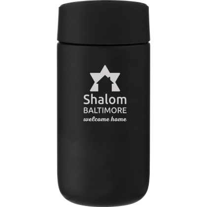 Custom 12 oz Fellow Carter Matte Black Slide Double-Wall Travel Tumbler - Engraved