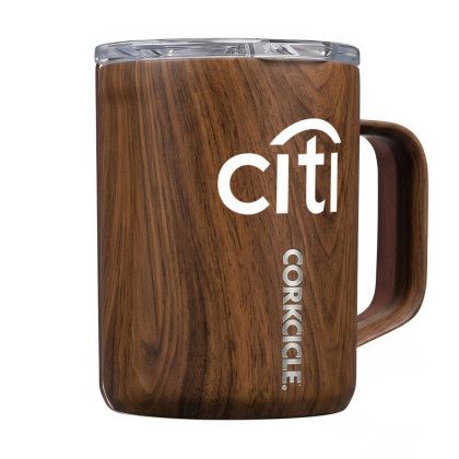 Custom Corkcicle Mug - 16 oz Walnut Wood Custom Corkcicle Mug - 16 oz Walnut Wood