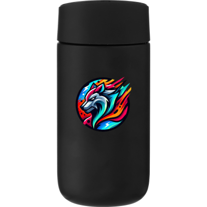 Custom 12 oz Fellow Carter Matte Black Slide Double-Wall Travel Tumbler - Full Color Custom 12 oz Fellow Carter Matte Black Slide Double-Wall Travel Tumbler - Full Color