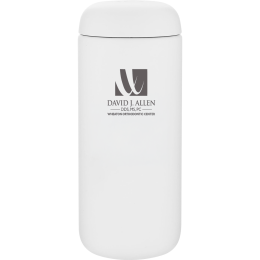 Custom 16 oz Fellow Carter Matte White Move Double-Wall Travel Tumbler - Engraved Custom 16 oz Fellow Carter Matte White Move Double-Wall Travel Tumbler - Engraved