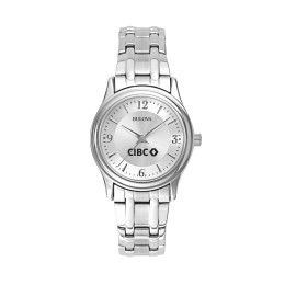 Custom Bulova Corporate Collection Ladies Bracelet Strap Watch - Silver Custom Bulova Corporate Collection Ladies Bracelet Strap Watch - Silver