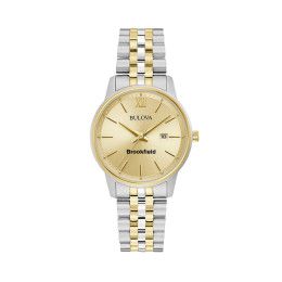 Custom Bulova Corporate Exclusive Classic Two-Tone Ladies Watch - Champagne - Silver with Gold Custom Bulova Corporate Exclusive Classic Two-Tone Ladies Watch - Champagne - Silver with Gold