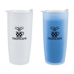 Custom 22 oz. Mood Tumbler - Frosted with Blue Custom 22 oz. Mood Tumbler - Frosted with Blue
