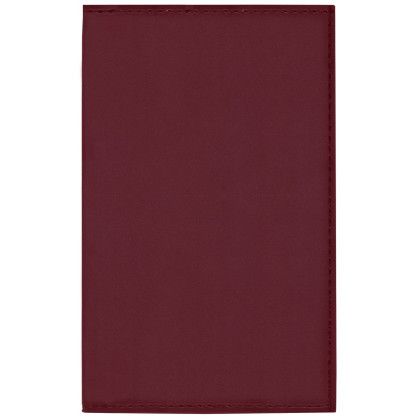 Custom Soft Cover Vinyl Sewn Ireland Weekly Planner w/o Map / 1 Color Insert - Burgundy Red Custom Soft Cover Vinyl Sewn Ireland Weekly Planner w/o Map / 1 Color Insert - Burgundy Red