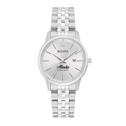 Custom Bulova Corporate Exclusive Classic Ladies Bracelet Strap Watch - Silver Custom Bulova Corporate Exclusive Classic Ladies Bracelet Strap Watch - Silver