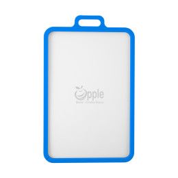 Custom Tempered Glass & Silicone Cutting Board - Clear with Blue Custom Tempered Glass & Silicone Cutting Board - Clear with Blue