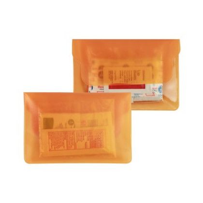 Custom Sun Care Purse in Translucent Vinyl Colors - Sunscreen - Translucent Orange Custom Sun Care Purse in Translucent Vinyl Colors - Sunscreen - Translucent Orange