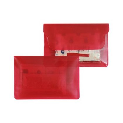 Custom Sun Care Purse in Translucent Vinyl Colors - Translucent Red