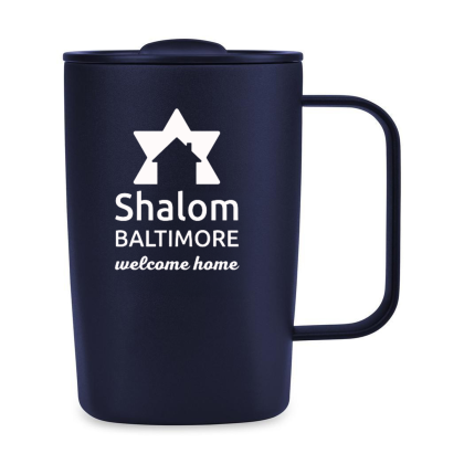 Custom Aviana Rowan Recycled Stainless Steel Mug Matte Navy - 15 Oz. Custom Aviana Rowan Recycled Stainless Steel Mug Matte Navy - 15 Oz.