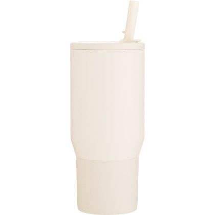 Custom 20 oz Cream HydroJug Traveler Thermal Mug - Engraved - Front View Custom 20 oz Cream HydroJug Traveler Thermal Mug - Engraved - Front View