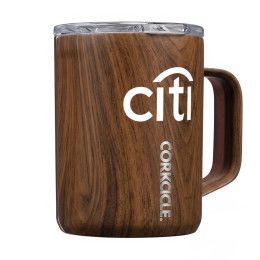Custom Corkcicle Mug - 16 oz Walnut Wood Custom Corkcicle Mug - 16 oz Walnut Wood