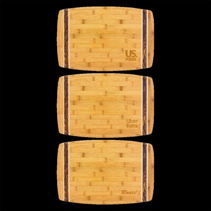 Custom Marbled Look Bamboo Cutting Board - Natural - Group