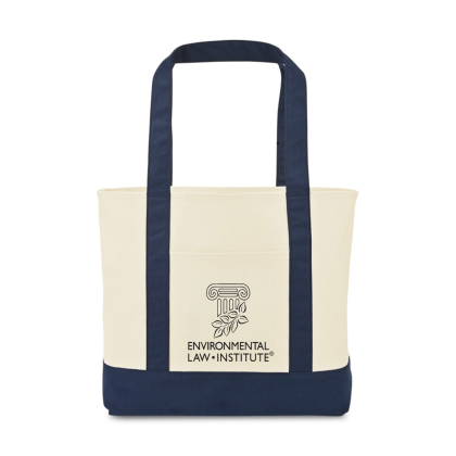 Custom Large Canvas Tote - True Navy Custom Large Canvas Tote - True Navy