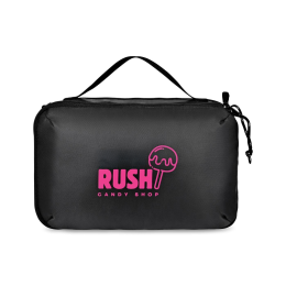 Custom Parker Recycled rPET Dual Zippered Pouch - Black 