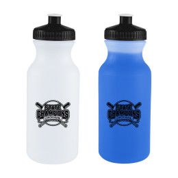 Custom 20 oz. Mood Bike Bottle - Frosted With Blue Custom 20 oz. Mood Bike Bottle - Frosted With Blue