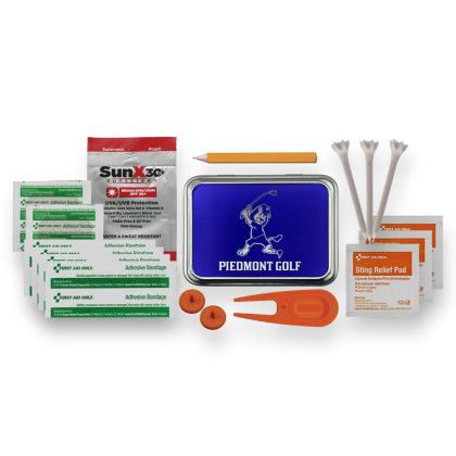 Custom New Tin Golf Kit - Blue