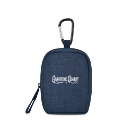 Custom Fletcher Recycled rPET Mini Pouch Bag Charm - Navy Heather