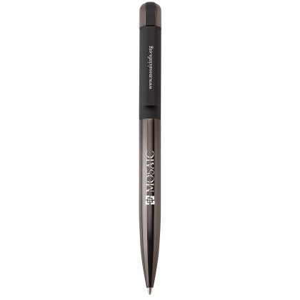 Custom Romilda Ballpoint Pen - Black with Gun Metal Custom Romilda Ballpoint Pen - Black with Gun Metal