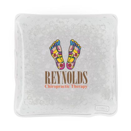 Custom Square Gel Bead Hot-Cold Pack - Clear Custom Square Gel Bead Hot-Cold Pack - Clear