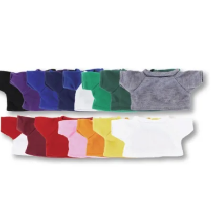 Custom 8" Builder Beaver With T-Shirt and Full Color Imprint - All Colors Tshirt 