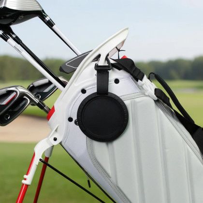 Custom FLATLINE by DeadHand Golf Mobile Practice Putting Golf Cup . Coaster, & Bag Tag - Black Lifestyle View Custom FLATLINE by DeadHand Golf Mobile Practice Putting Golf Cup . Coaster, & Bag Tag - Black Lifestyle View
