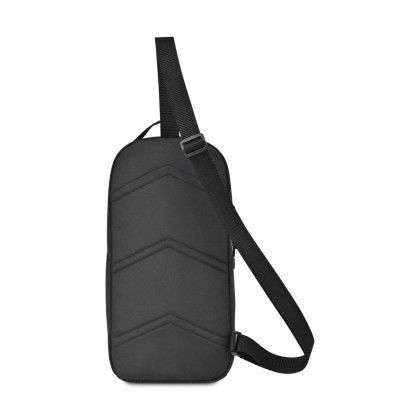 Custom Apex Recycled rPET Sling Bag - Black Back View 