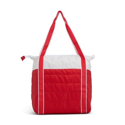 Custom Igloo Daymate Soft Cooler 15 Can - White with Red Back View Custom Igloo Daymate Soft Cooler 15 Can - White with Red Back View