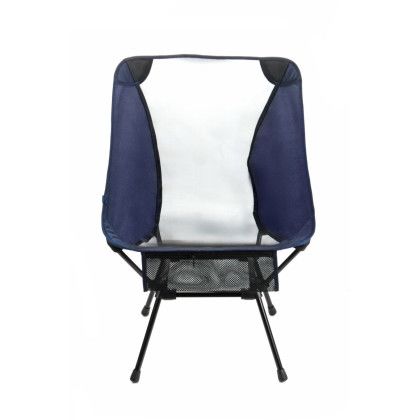 Custom Campstead Recycled rPET Camping Chair with Storage Bag - Navy Front View 