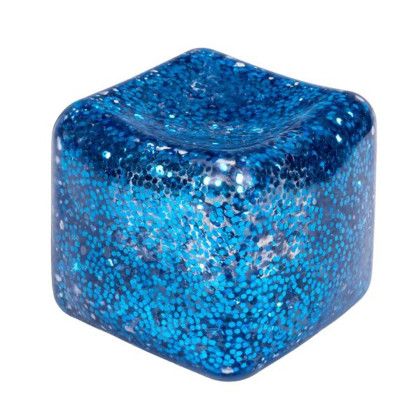 Custom SqueeDoh Glitter Sensory Cube - Blue Cube View Custom SqueeDoh Glitter Sensory Cube - Blue Cube View