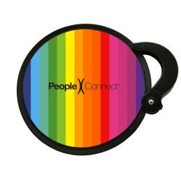 Custom Rainbow Collapsible Fan - Multicolor Custom Rainbow Collapsible Fan - Multicolor