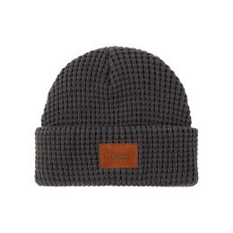 Custom Leeman Waffle Knit Beanie - Grey