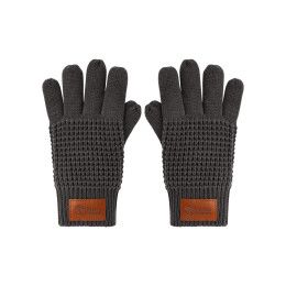 Custom Leeman Waffle Knit Gloves - Grey Custom Leeman Waffle Knit Gloves - Grey