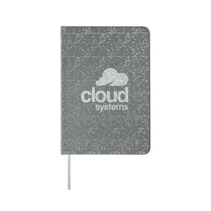 Custom Looking Glass Eco Textured Reflective Journal - Gray