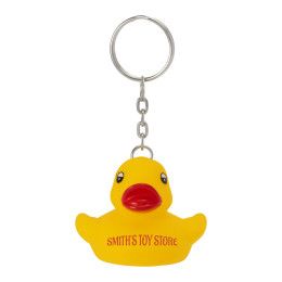 Custom Rubber Duck Keychain - Yellow