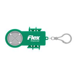 Custom Eco Golf Tool with Towel Holder - Green Custom Eco Golf Tool with Towel Holder - Green