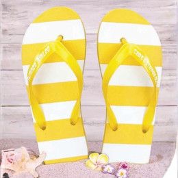 Custom Striped Adult Flip Flops