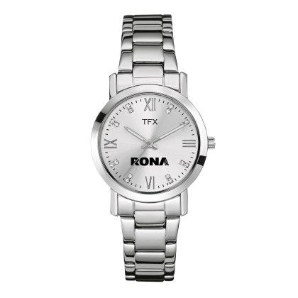Custom TFX by Bulova Bracelet Strap Ladies Watch - Silver Custom TFX by Bulova Bracelet Strap Ladies Watch - Silver