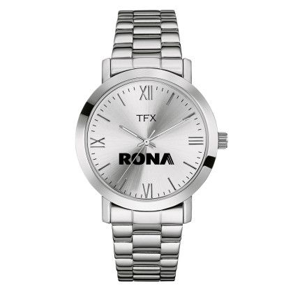 Custom TFX by Bulova Bracelet Strap Men's Watch - Silver Custom TFX by Bulova Bracelet Strap Men's Watch - Silver