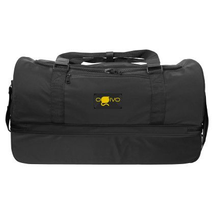 Custom Node Shoe Compartment Duffel - Black