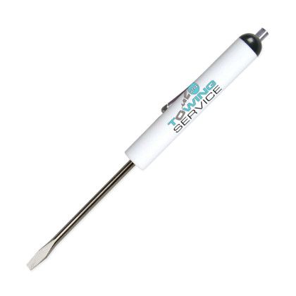 Custom Fixed # 0-1 Standard Blade - Magnet Top Screwdriver - White 
