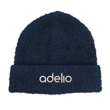 Custom Fuzzy rPET Beanie - Navy