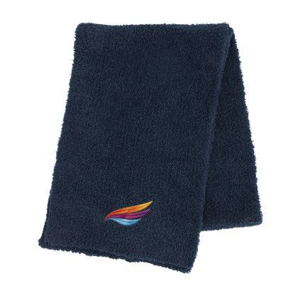 Custom Fuzzy rPET Scarf - Navy Custom Fuzzy rPET Scarf - Navy