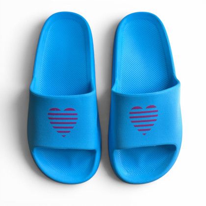 Custom Kloudz Slide Sandal - Light Blue Custom Kloudz Slide Sandal - Light Blue