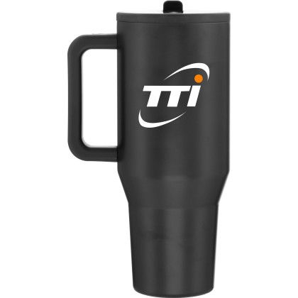 Custom 32 oz Black HydroJug Traveler Copper-Insulated Tumbler